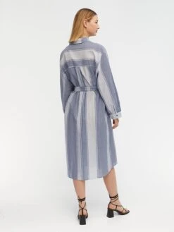 Object Kleid "Malina" In Blau/ Weiß -Limango Verkäufe object kleid malina in blau weiss 3