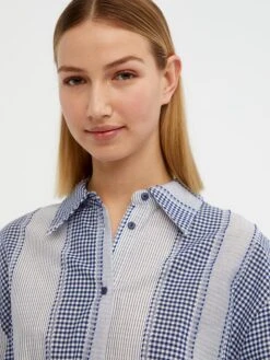 Object Kleid "Malina" In Blau/ Weiß -Limango Verkäufe object kleid malina in blau weiss 5