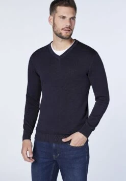 Strickpullover In Blau -Limango Verkäufe oklahoma premium denim strickpullover in blau 3
