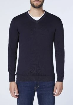 Strickpullover In Blau -Limango Verkäufe oklahoma premium denim strickpullover in blau 4