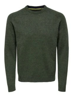 Only & Sons Pullover "Edward" In Dunkelgrün