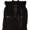 Leder-Rucksack "Chiny" In Schwarz - (B)38 X (H)40 X (T)17 Cm