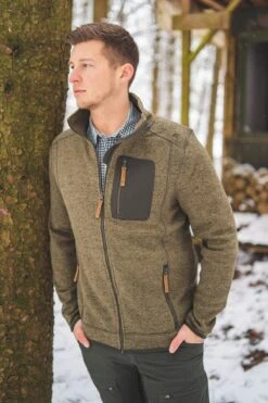 Strickfleecejacke Nucku In Oliv -Limango Verkäufe os trachten strickfleecejacke nucku in oliv 2