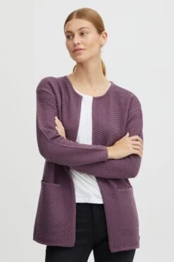 OXMO Cardigan In Lila