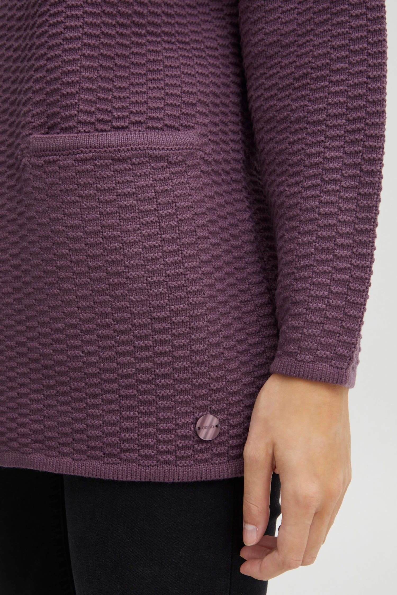 OXMO Cardigan In Lila 5 OXMO Cardigan In Lila – Bild 5
