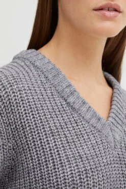 OXMO Strickpullover In Grau -Limango Verkäufe oxmo strickpullover in grau 1