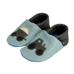 Hausschuhe / Lederpuschen Mit Traktor In Hellblau / Grau 7 Hausschuhe / Lederpuschen Mit Traktor In Hellblau / Grau -Limango Verkäufe pantau its a small world hausschuhe lederpuschen mit traktor in hellblau grau 3 scaled