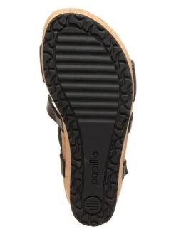 Leder-Keilsandaletten "Sibyl Ring-Buckle" In Schwarz - Weite S -Limango Verkäufe papillio leder keilsandaletten sibyl ring buckle in schwarz weite s 4