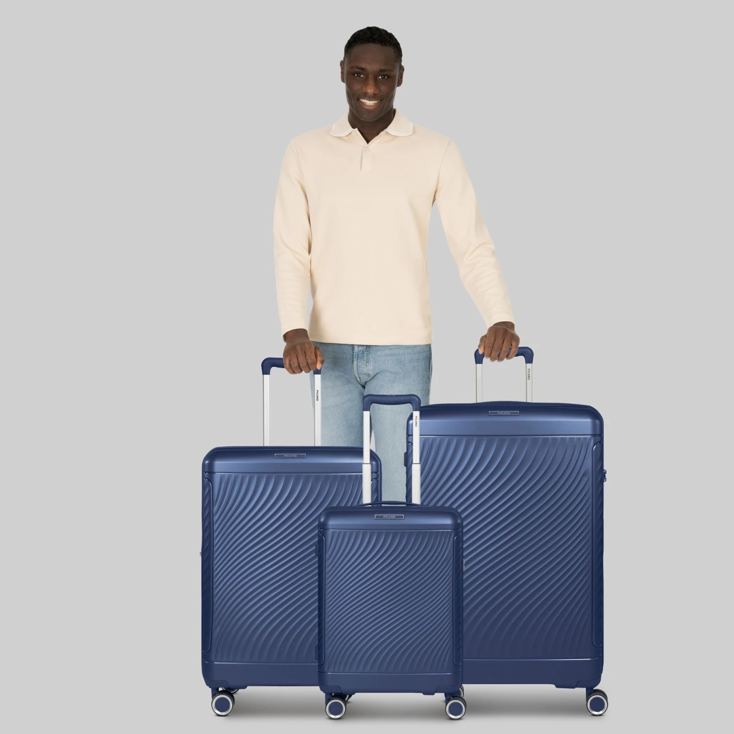 Picard Vienna 4 Rollen Kofferset 3-teilig Mit Dehnfalte In Navy Blue 3 Picard Vienna 4 Rollen Kofferset 3-teilig Mit Dehnfalte In Navy Blue – Bild 3