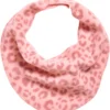 Playshoes Fleece-Dreieckstuch Leo-Print In Rosa