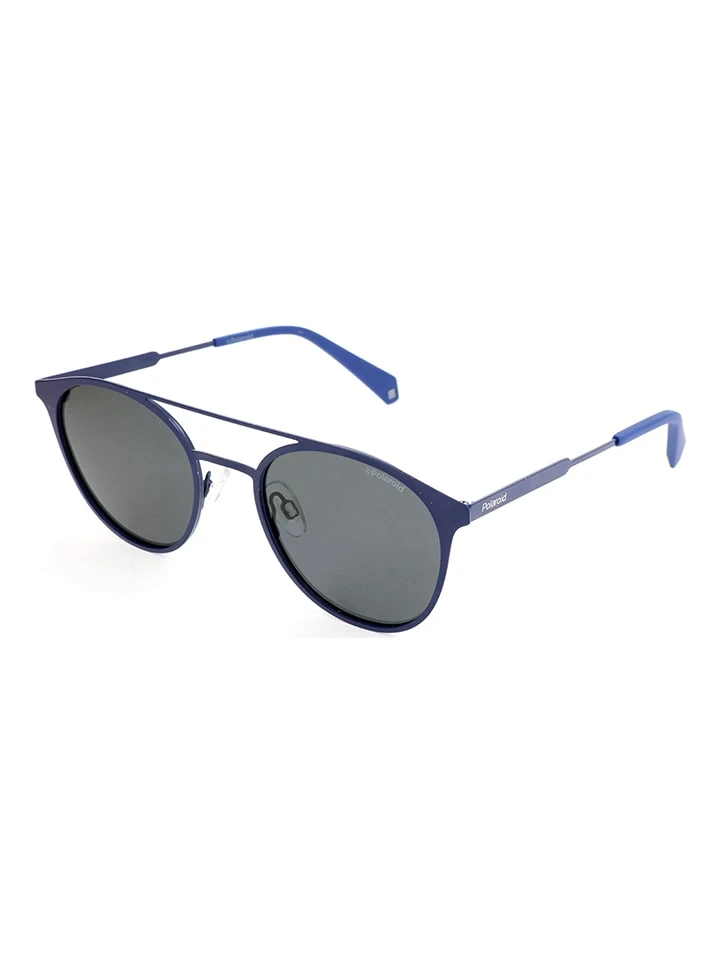 Polaroid Herren-Sonnenbrille In Blau/ Grau 2 Polaroid Herren-Sonnenbrille In Blau/ Grau – Bild 2