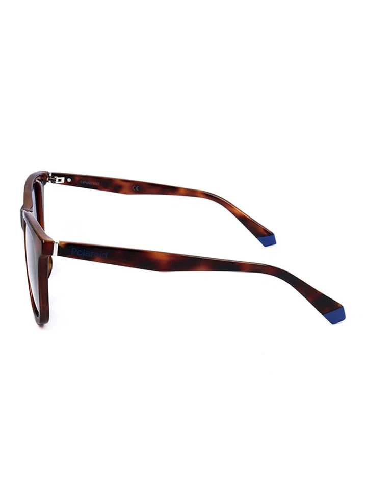 Polaroid Unisex-Sonnenbrille In Braun/ Blau 3 Polaroid Unisex-Sonnenbrille In Braun/ Blau – Bild 3