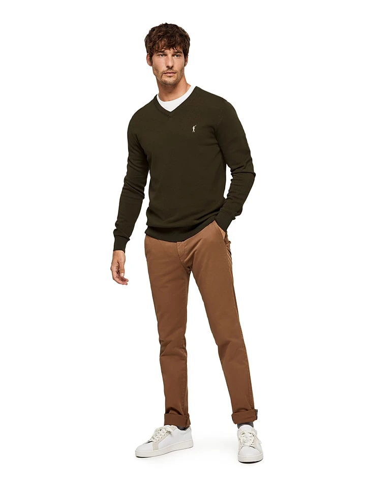 POLO CLUB Pullover In Khaki 5 POLO CLUB Pullover In Khaki – Bild 5