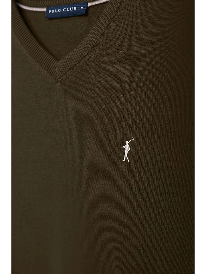 POLO CLUB Pullover In Khaki 6 POLO CLUB Pullover In Khaki – Bild 6