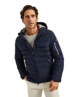 POLO CLUB Steppjacke In Dunkelblau