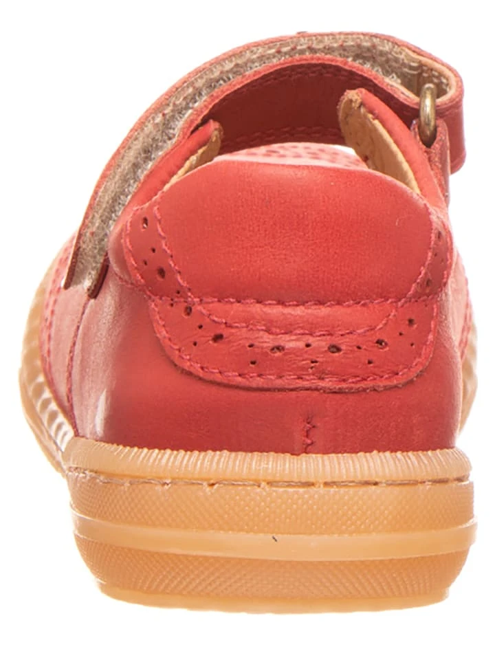 Pom Pom Leder-Spangenballerinas In Rotbraun 3 Pom Pom Leder-Spangenballerinas In Rotbraun – Bild 3