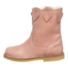 Pom Pom Leder-Winterboots In Rosa