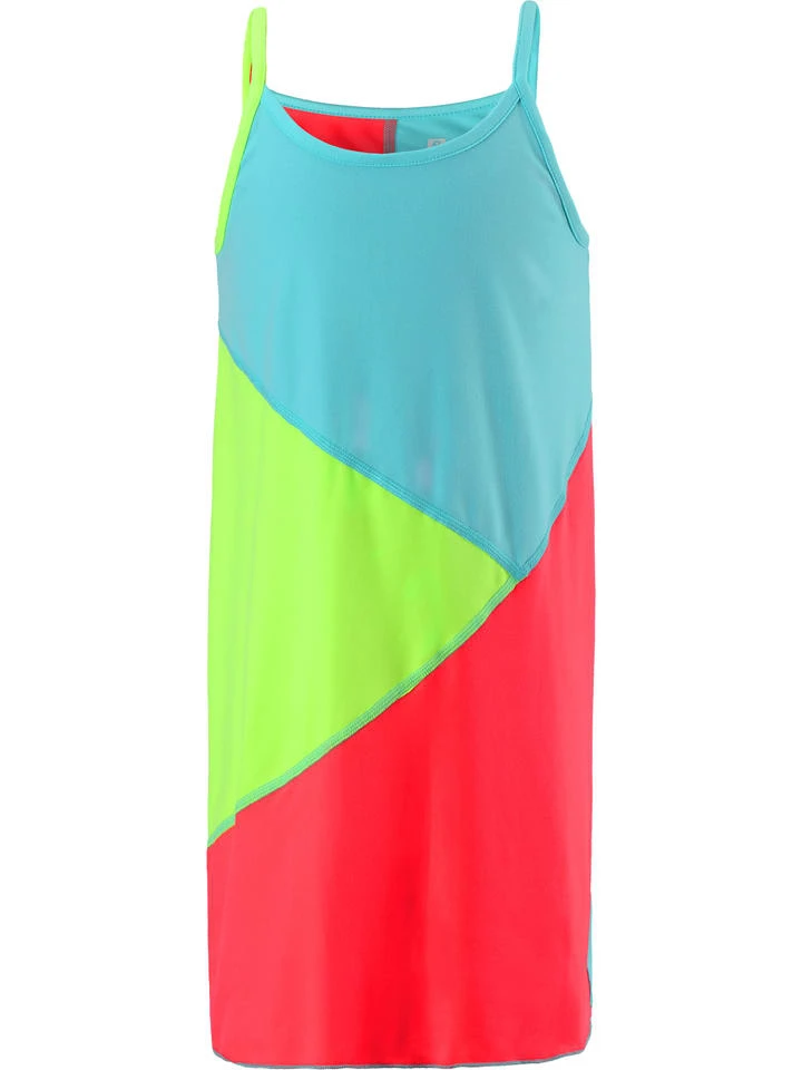 Reima Kleid "Badestrand" In Rot/ Hellblau/ Grün 1 Reima Kleid "Badestrand" In Rot/ Hellblau/ Grün