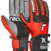 Fingerhandschuhe Reusch Ultra In 7809 Black / Fluo Red