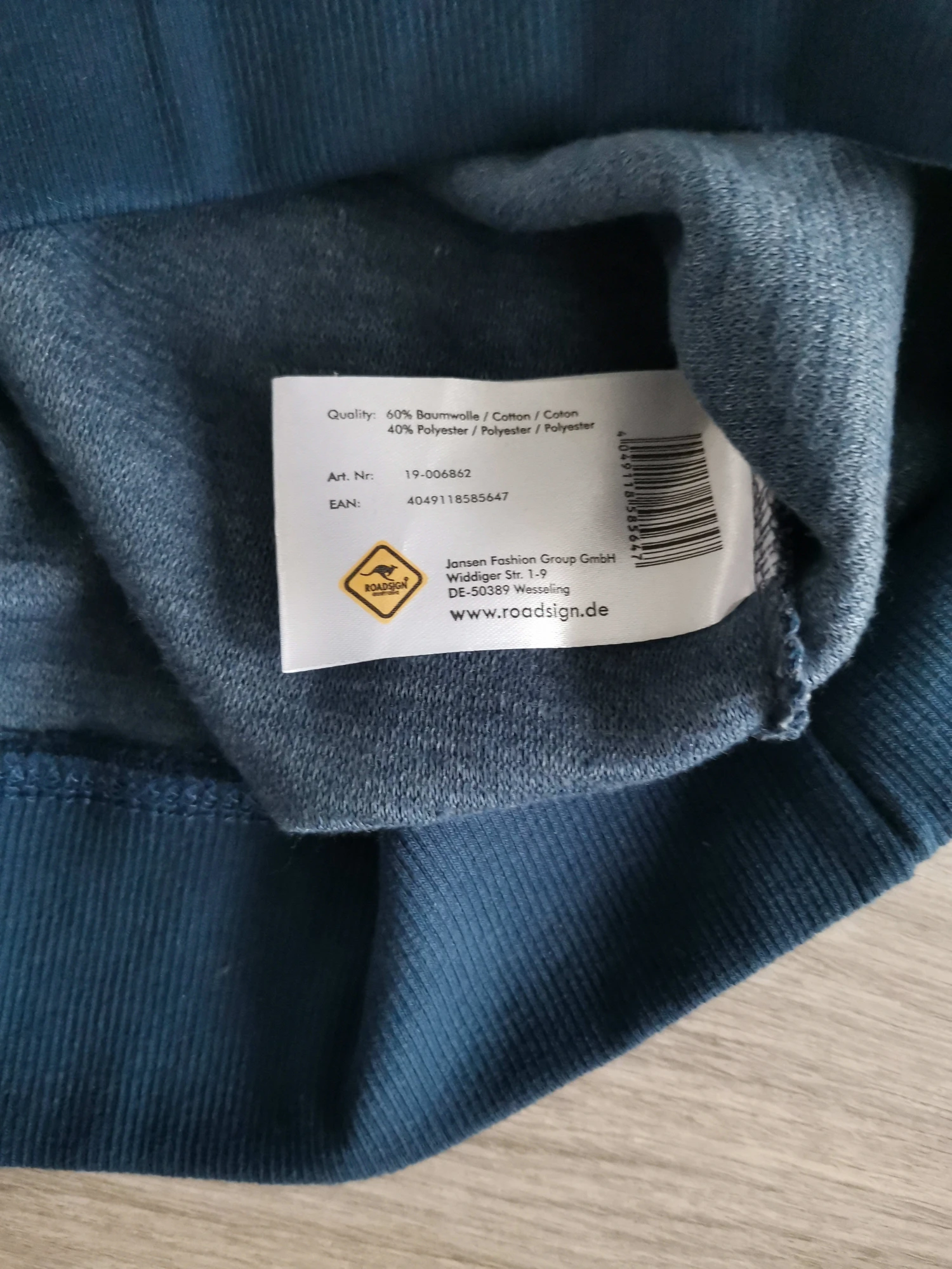 Roadsign Sweatshirt Pullover In Dunkelblau XXL 2XL Navy 4 Roadsign Sweatshirt Pullover In Dunkelblau XXL 2XL Navy – Bild 4