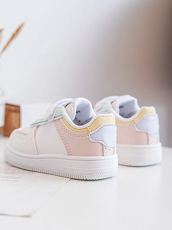 Sneakers In Weiß/ Rosa/ Türkis 5 Sneakers In Weiß/ Rosa/ Türkis – Bild 5