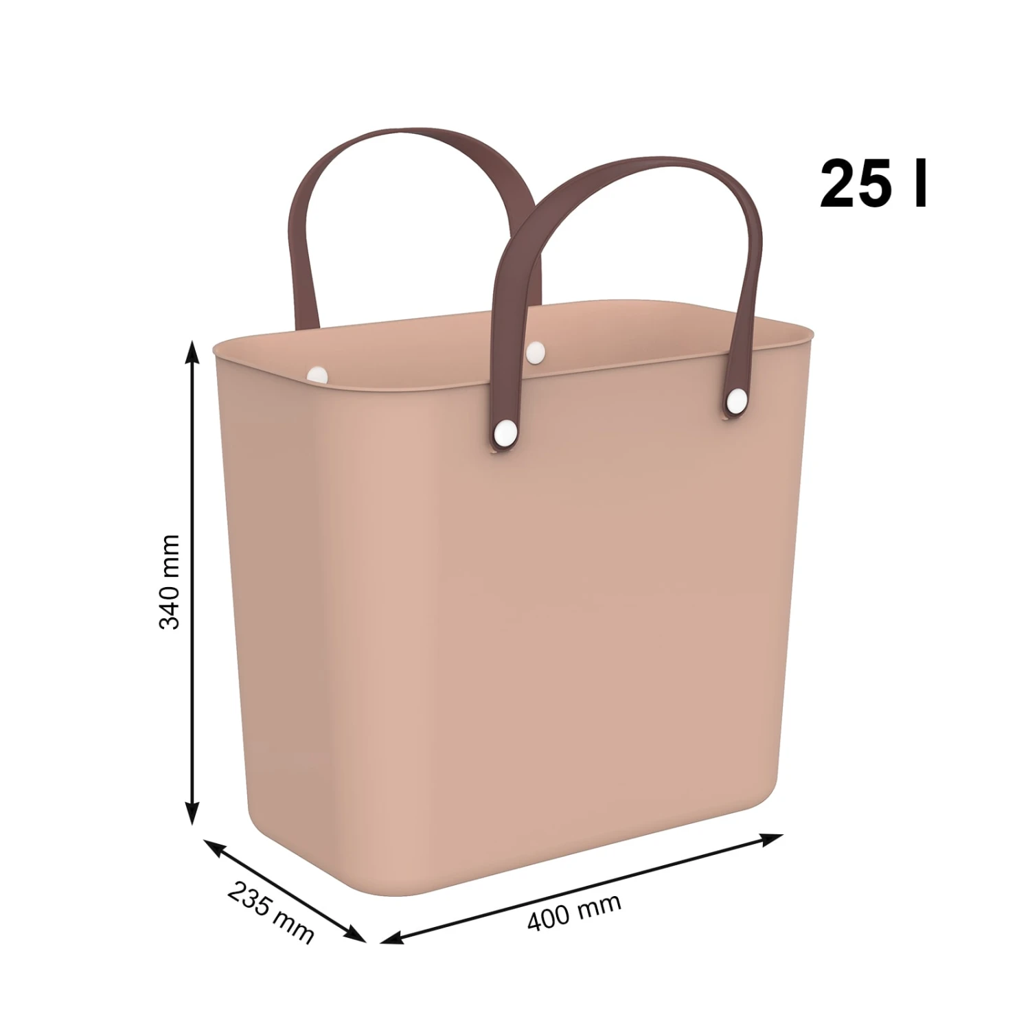 ROTHO Albula Einkaufskorb 25l, Kunststoff (PP Recycelt) In Meadow Rose 2 ROTHO Albula Einkaufskorb 25l, Kunststoff (PP Recycelt) In Meadow Rose – Bild 2