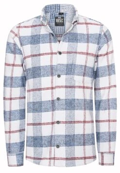 Holzfäller Flanell Hemd In Ecru / Navy