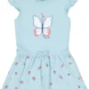 Dress Dress AOP Butterfly In Pastel Blue