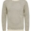 Selected Homme Pullover "Robin" In Beige/ Schwarz
