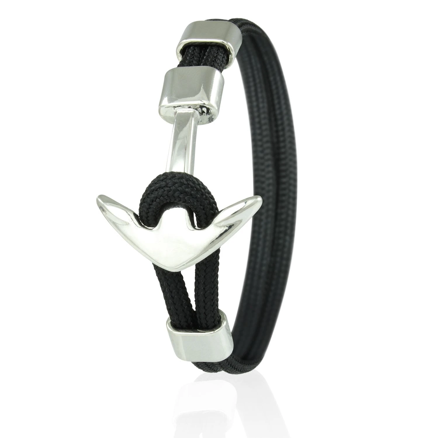 Anker Armband Mit Einem Anker In Schwarz 1 Anker Armband Mit Einem Anker In Schwarz