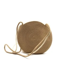 Umhängetasche In Beige - Ø 31 Cm -Limango Verkäufe summer accessories umhangetasche in beige o 31 cm 2