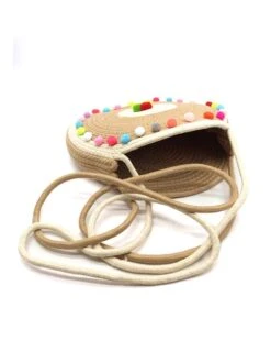 Umhängetasche In Beige - Ø 31 Cm -Limango Verkäufe summer accessories umhangetasche in beige o 31 cm 3