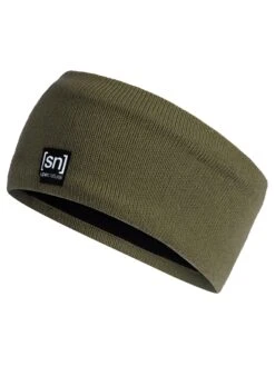 Super.natural Merino Stirnband In Olivgrün