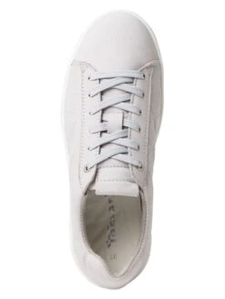 Tamaris Leder-Sneakers In Hellgrau -Limango Verkäufe tamaris leder sneakers in hellgrau 3
