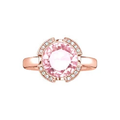 Thomas Sabo Ring "rosa Zirkonia Rosè Vergoldet" In Roségold
