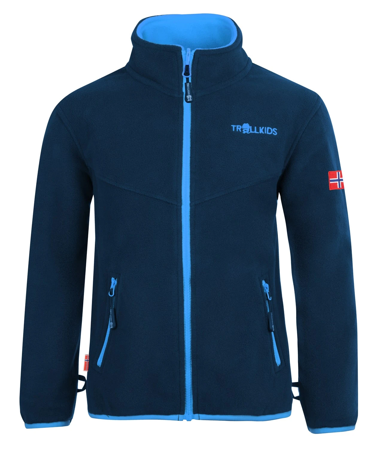 TROLLKIDS Fleece Jacke "Oppdal XT" In Marineblau / Mittelblau 1 TROLLKIDS Fleece Jacke "Oppdal XT" In Marineblau / Mittelblau