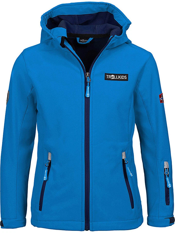 TROLLKIDS Softshelljacke "Oslofjord" In Blau/ Dunkelblau 1 TROLLKIDS Softshelljacke "Oslofjord" In Blau/ Dunkelblau