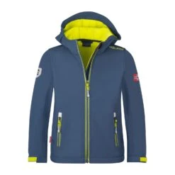 TROLLKIDS Softshelljacke Trollfjord In Mystic Blue/orange