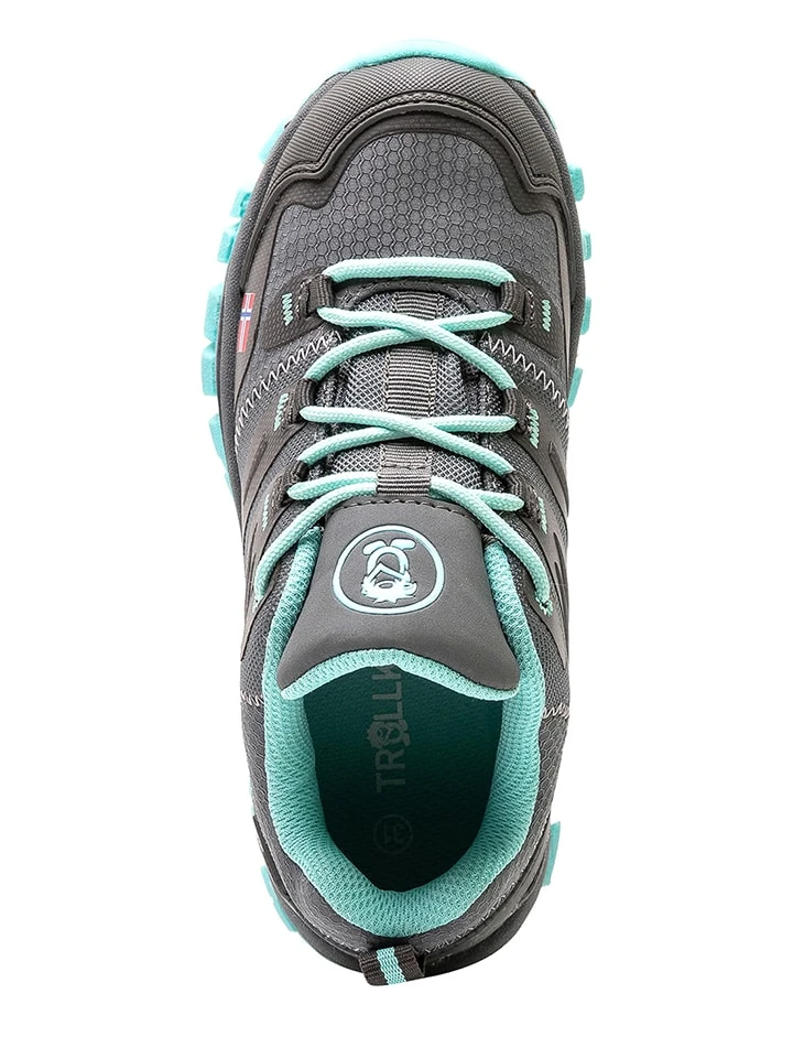 TROLLKIDS Trekkingschuhe "Rondane Hiker Low" In Grau/ Türkis 8 TROLLKIDS Trekkingschuhe "Rondane Hiker Low" In Grau/ Türkis – Bild 8