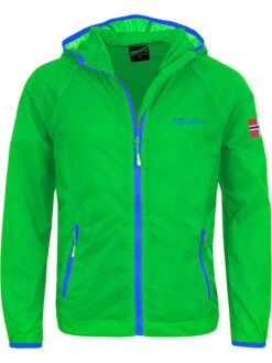 TROLLKIDS Windbreaker "Fjell" In Grün/ Blau