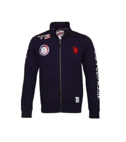 U.S. Polo Assn. Jacke 'Full Zip' In Dunkelblau
