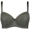 Ulla Popken Bügel-BH Softschale Stickerei E-Cup In Grün