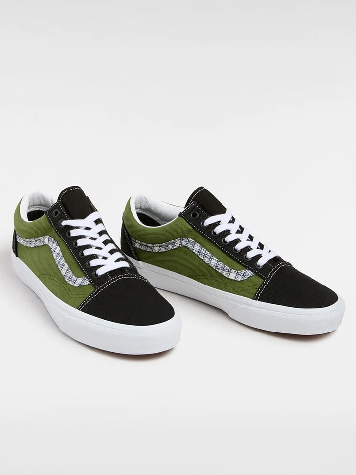 Vans Leder-Sneakers ''Old Skool'' In Oliv 2 Vans Leder-Sneakers ''Old Skool'' In Oliv – Bild 2