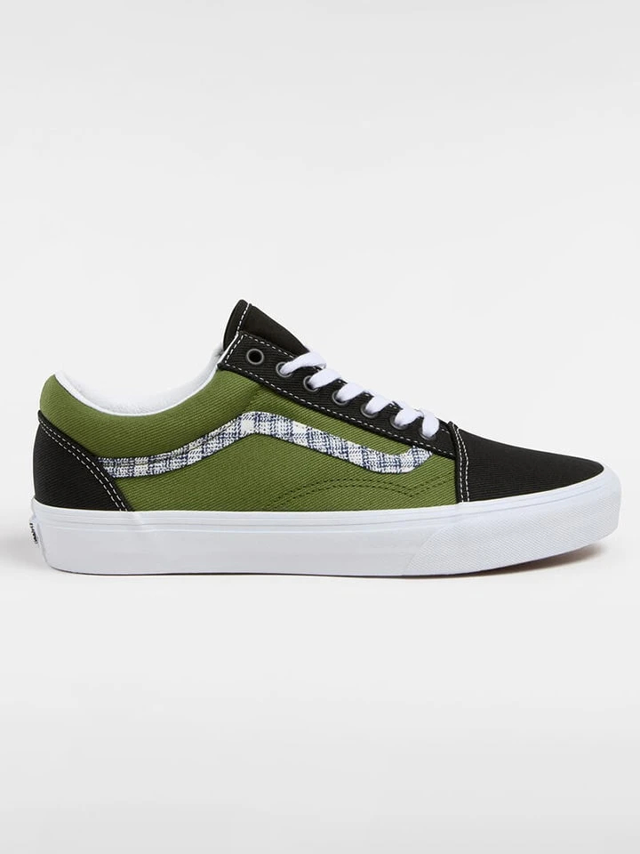 Vans Leder-Sneakers ''Old Skool'' In Oliv 1 Vans Leder-Sneakers ''Old Skool'' In Oliv