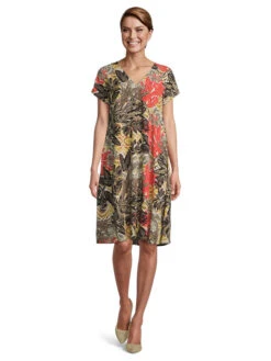 Vera Mont Kleid In Khaki/ Bunt -Limango Verkäufe vera mont kleid in khaki bunt 2