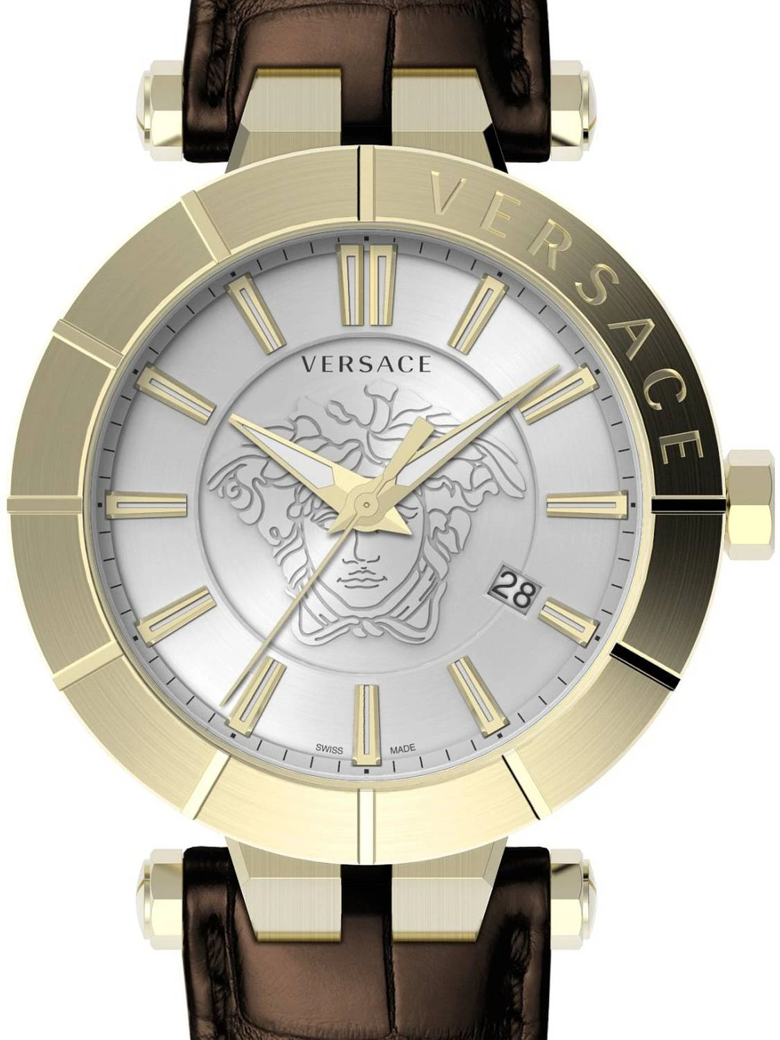 Versace Schweizer Uhr V-Race Restyling In Braun 2 Versace Schweizer Uhr V-Race Restyling In Braun – Bild 2
