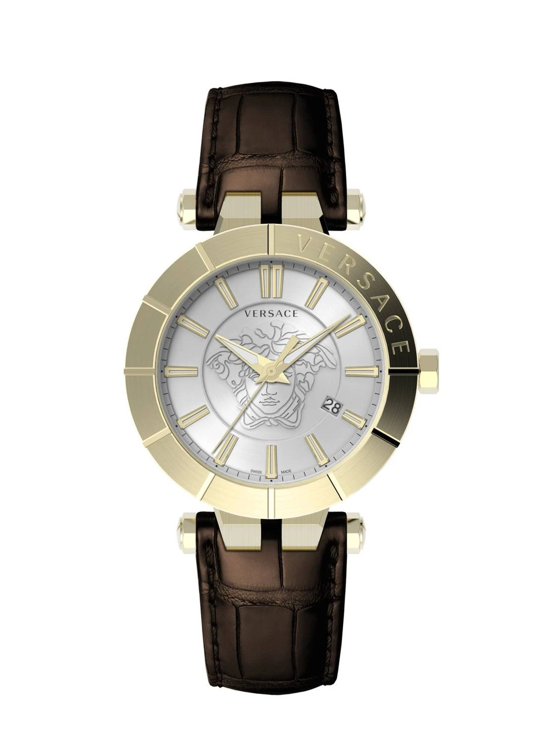 Versace Schweizer Uhr V-Race Restyling In Braun 1 Versace Schweizer Uhr V-Race Restyling In Braun