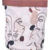 Brotbeutel "Face To Grey" In Weiß/ Bunt - (L)30 X (B)20 Cm