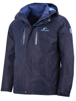 3in1-Funktionsjacke "Hverfjall" In Dunkelblau