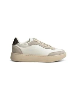 Woden Leder-Sneakers "May" In Weiß/ Beige
